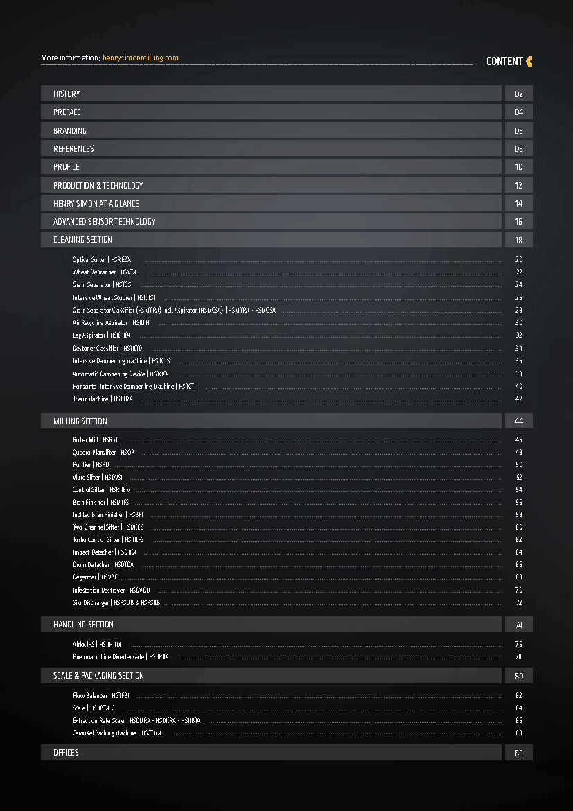 Henry Simon Catalogue